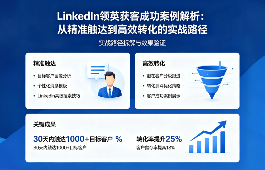LinkedIn领英获客成功案例解析：从精准触达到高效转化的实战路径