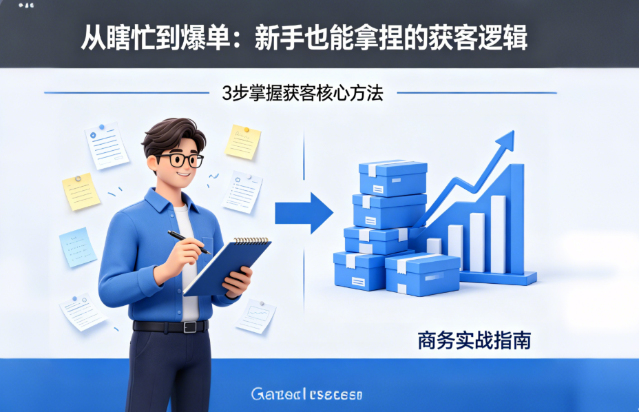 外贸开发避坑指南｜从瞎忙到爆单，新手也能拿捏的获客逻辑