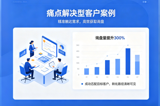 痛点解决型客户案例，发了就有精准询盘