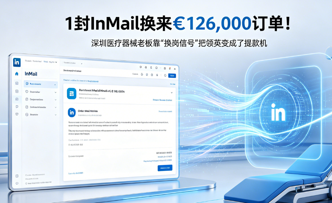 1封InMail换来€126,000订单！深圳医疗器械老板靠