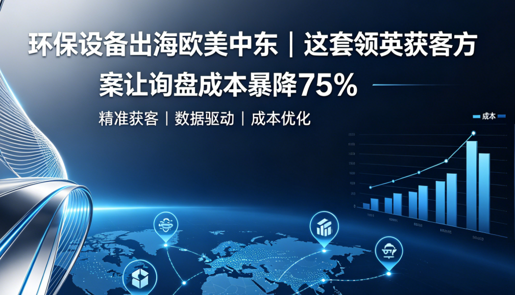 环保设备出海欧美中东｜这套领英获客方案让询盘成本暴降75% 