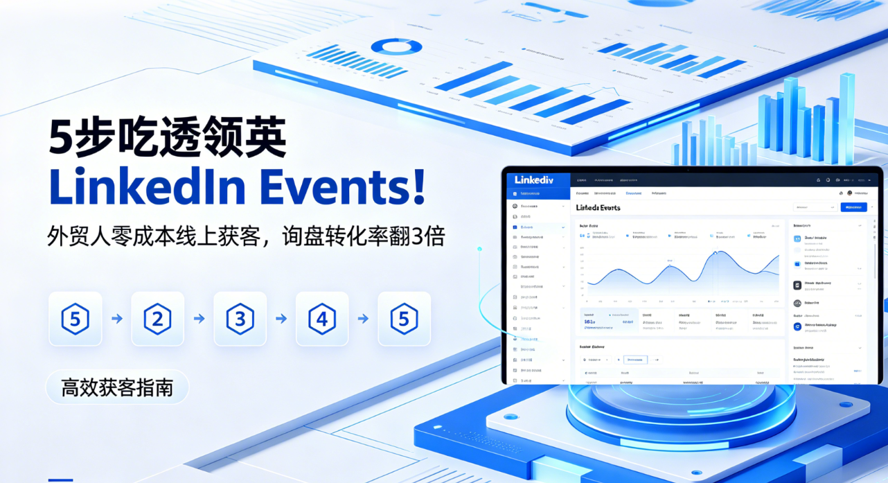 5步吃透领英LinkedIn Events！外贸人零成本线上获客，询盘转化率翻3倍