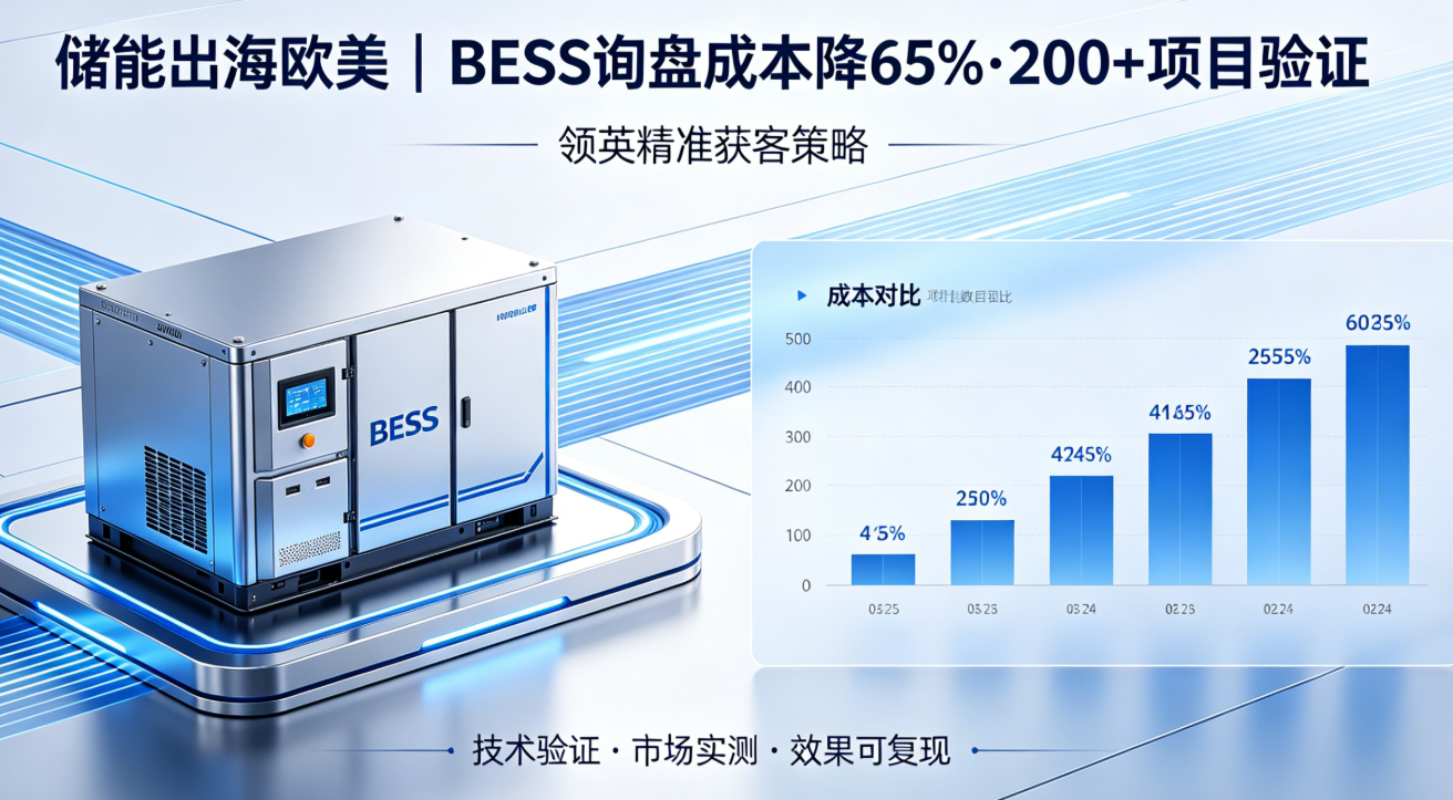 储能出海欧美｜这套领英获客方案让BESS询盘成本降65%，已验证200+项目