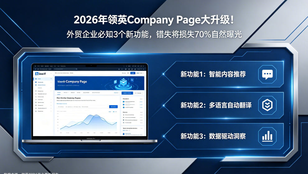 2026年领英Company Page大升级！外贸企业不懂这3个新功能，白白损失70%自然曝光