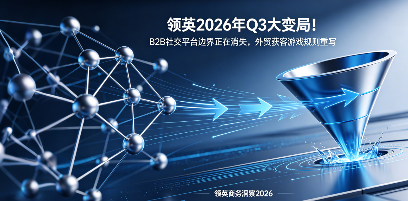 领英2026年Q3大变局！B2B社交平台边界正在消失，外贸获客的游戏规则被重写了