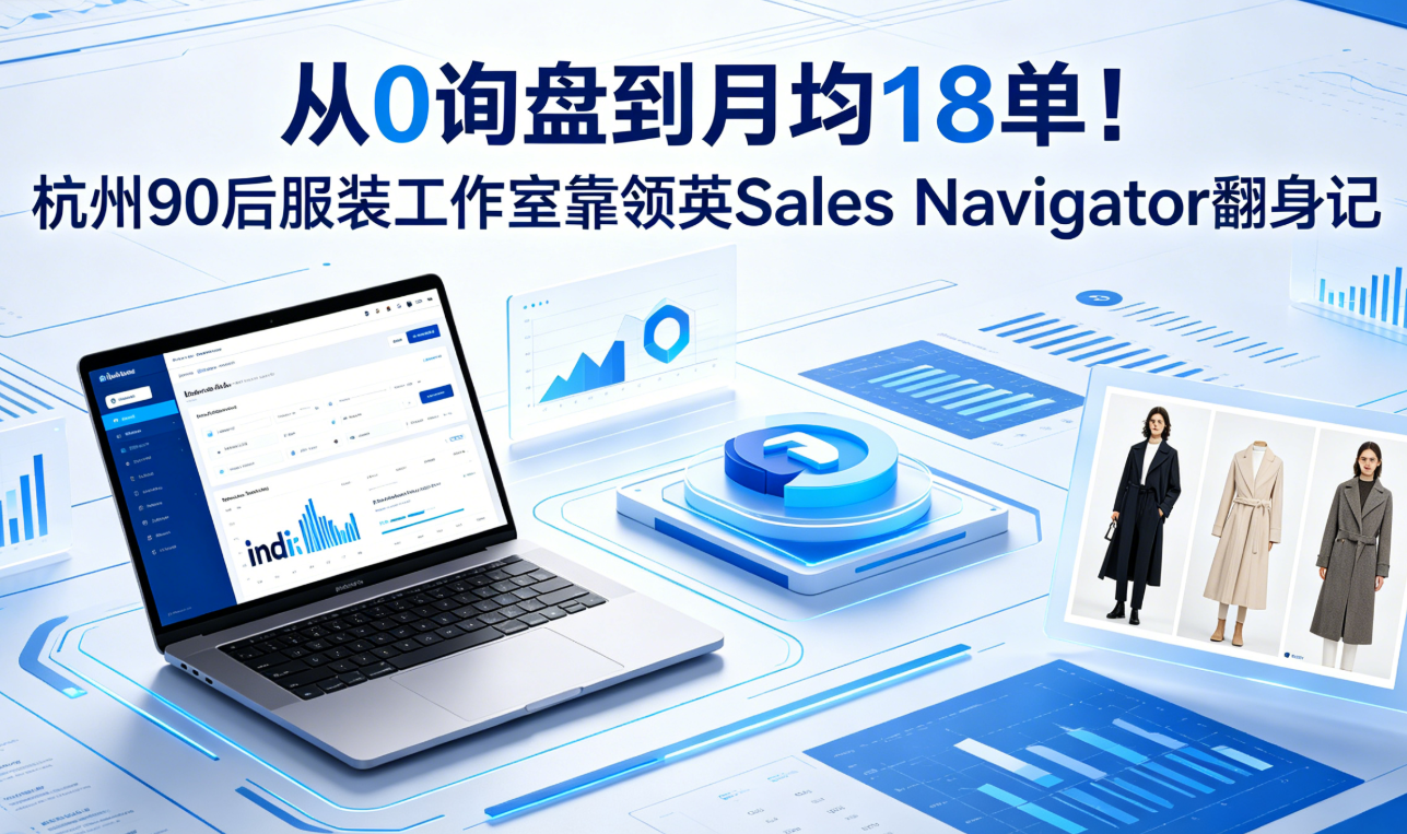 从0询盘到月均18单！杭州90后服装工作室靠领英Sales Navigator翻身记