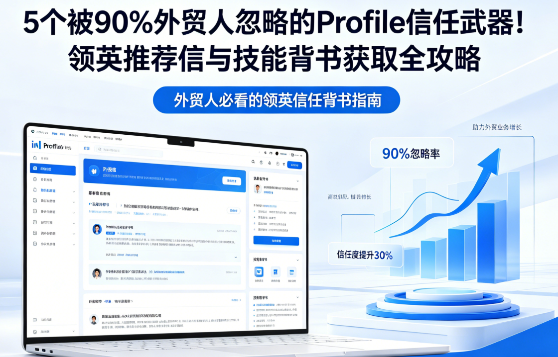 5个被90%外贸人忽略的Profile信任武器！领英推荐信与技能背书获取全攻略