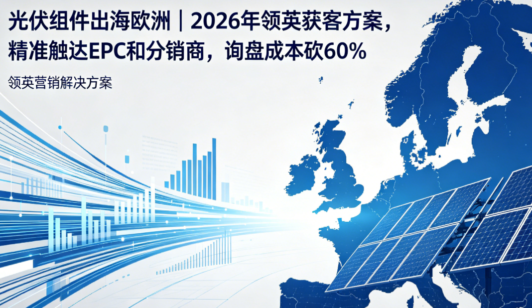 光伏组件出海欧洲｜2026年领英获客方案，精准触达EPC和分销商，询盘成本砍60%