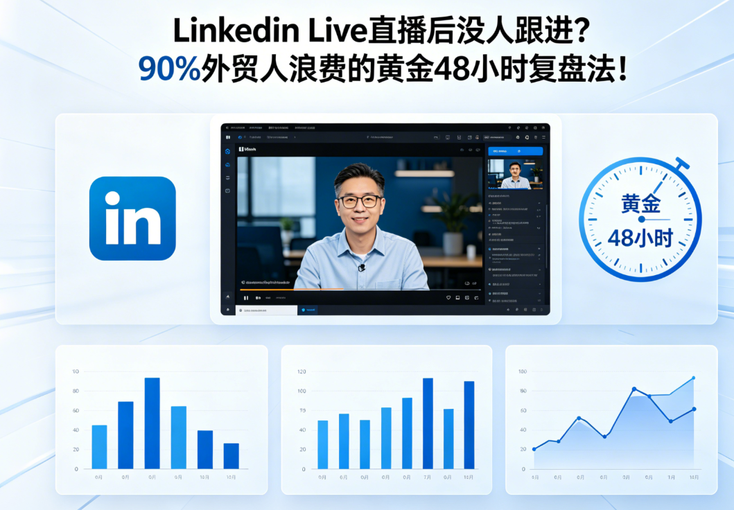 LinkedIn Live直播后没人跟进？90%外贸人浪费的黄金48小时复盘法！