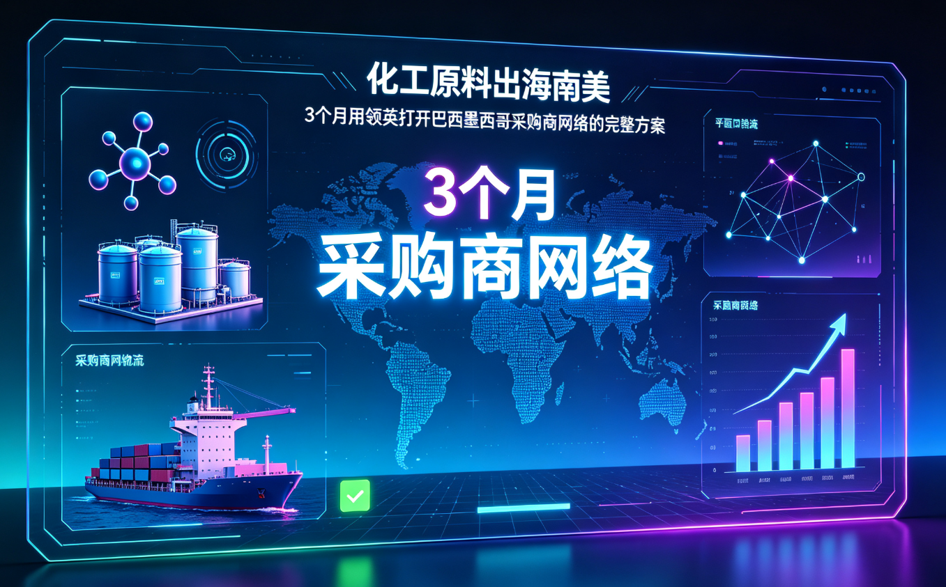 化工原料出海南美｜3个月用领英打开巴西墨西哥采购商网络的完整方案