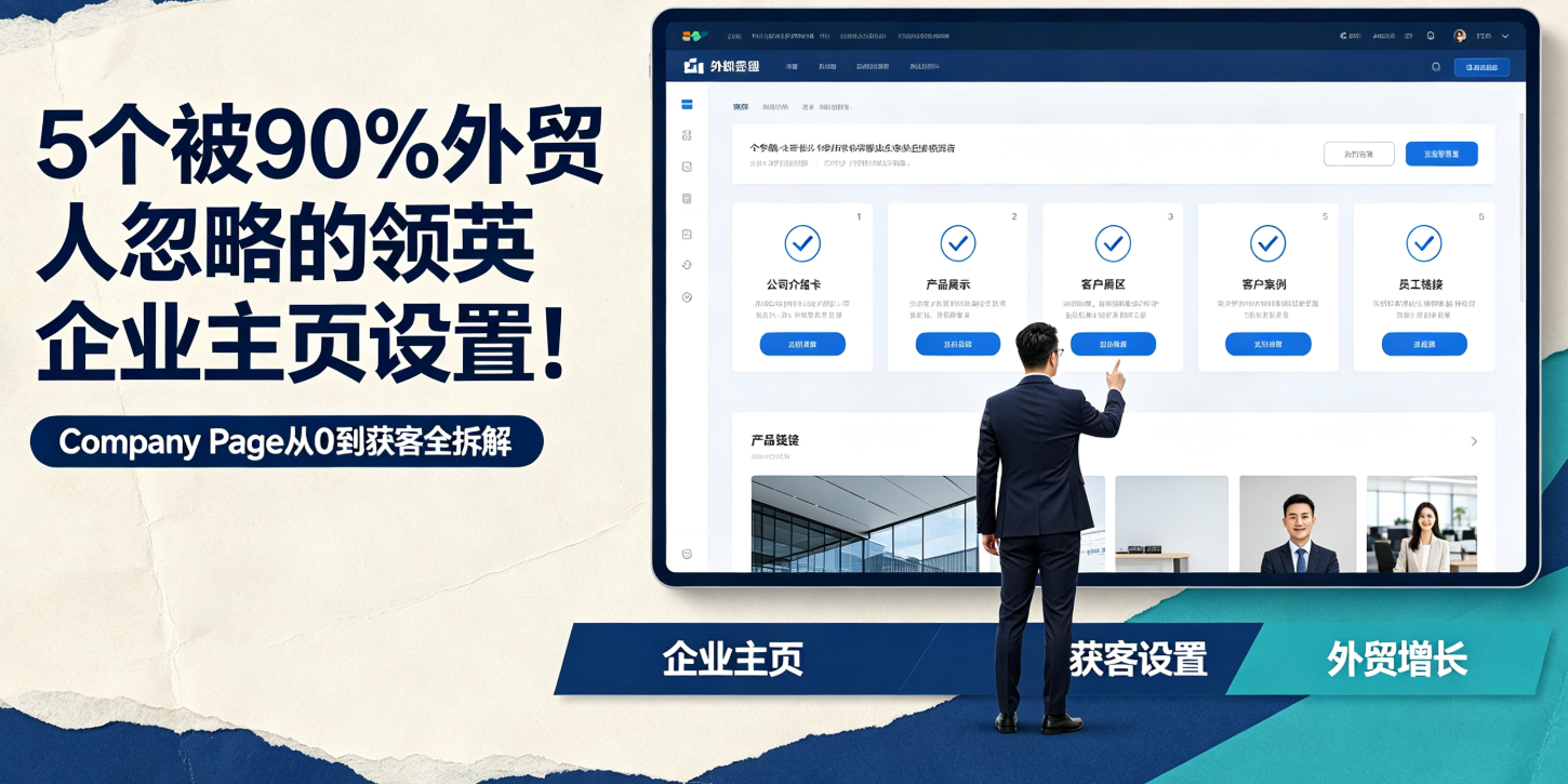 5个被90%外贸人忽略的领英企业主页设置！Company Page从0到获客全拆解