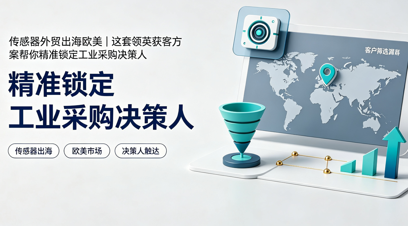 传感器外贸出海欧美｜这套领英获客方案帮你精准锁定工业采购决策人