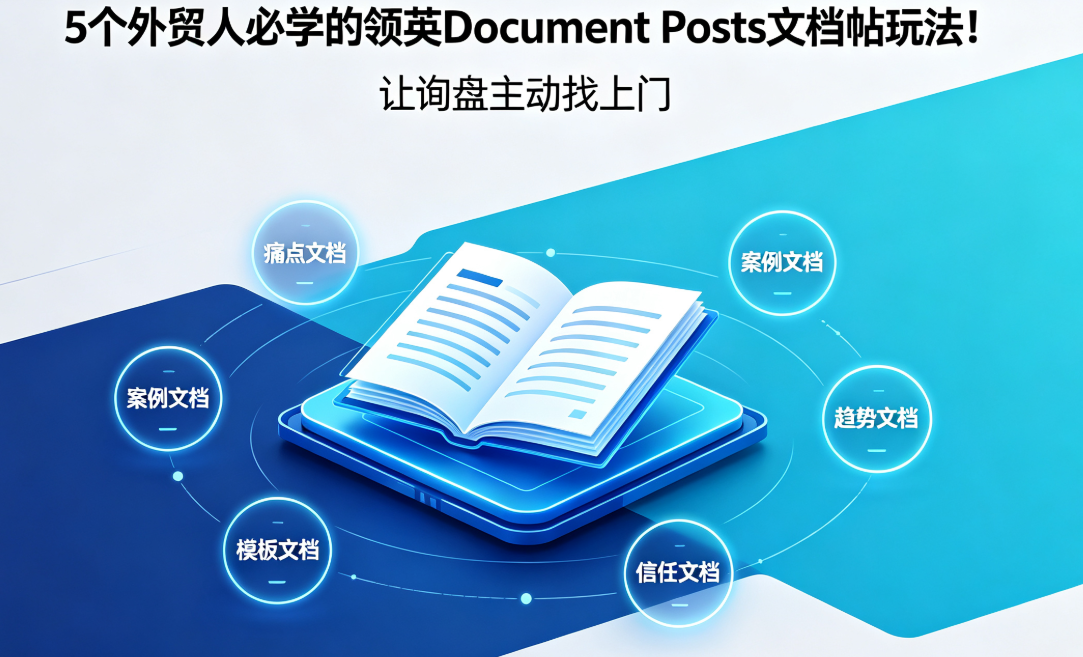 5个外贸人必学的领英Document Posts文档帖玩法！让询盘主动找上门