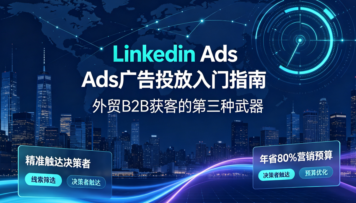 LinkedIn Ads广告投放入门指南｜外贸B2B获客的第三种武器，精准触达决策者年省80%营销预算