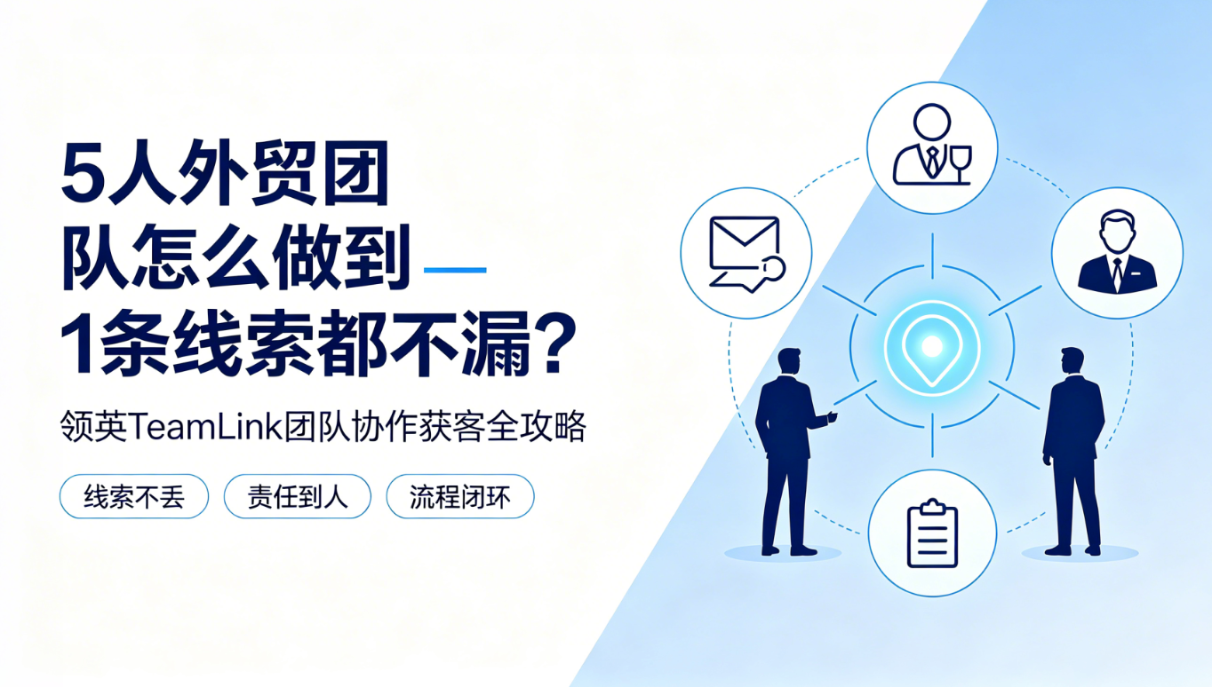 5人外贸团队怎么做到1条线索都不漏？领英TeamLink团队协作获客全攻略