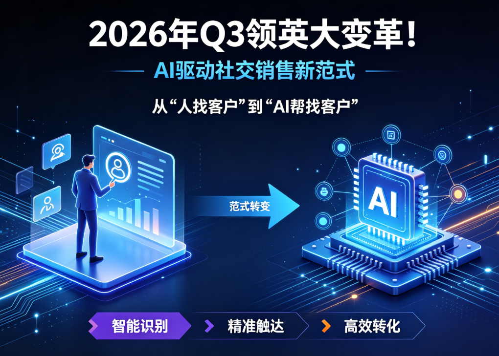 2026年Q3领英大变革！AI驱动社交销售新范式——从
