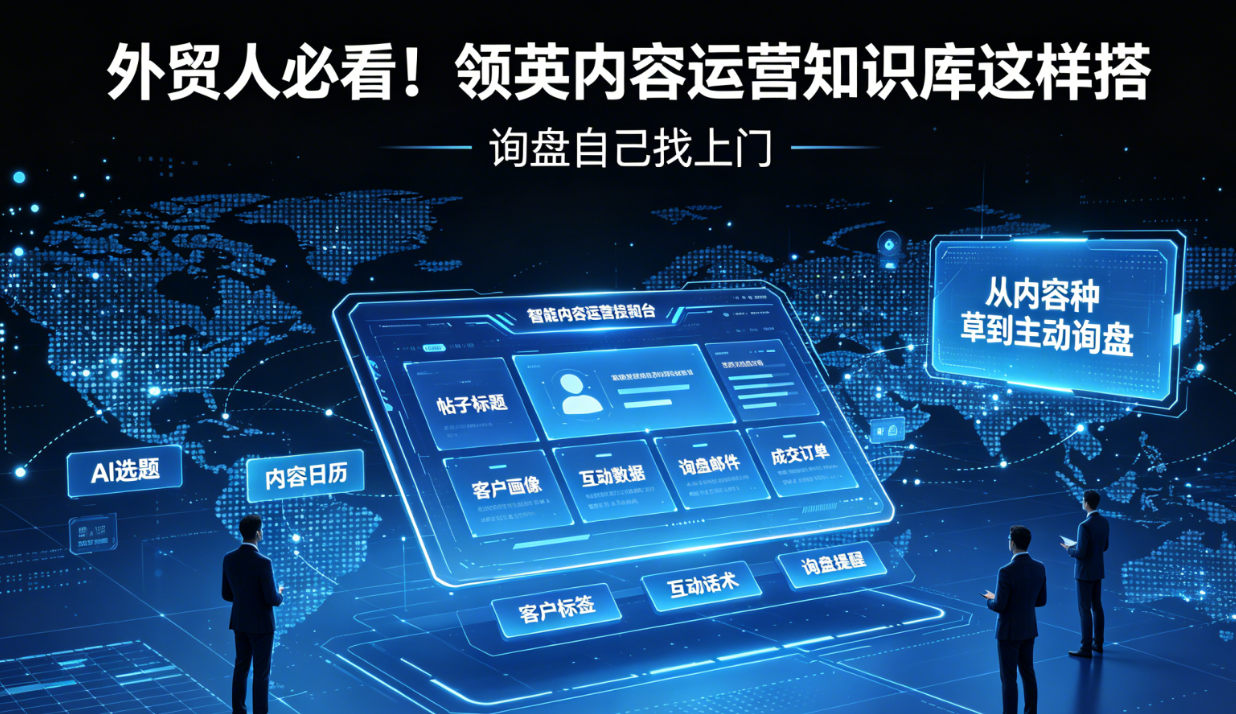 外贸人必看！领英内容运营知识库这样搭，询盘自己找上门