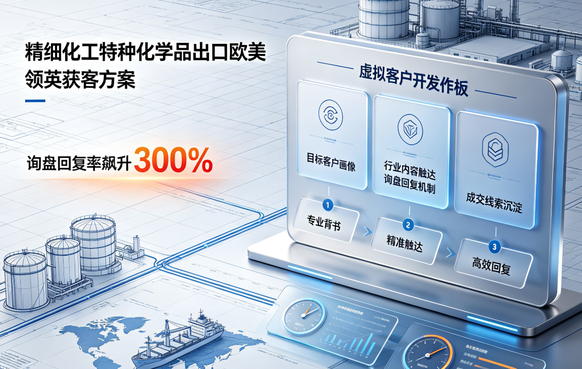 精细化工特种化学品出口欧美｜这套领英获客方案让询盘回复率飙升300%