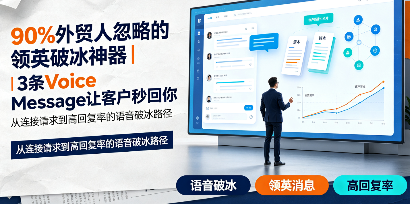 90%外贸人忽略的领英破冰神器｜3条Voice Message让客户秒回你