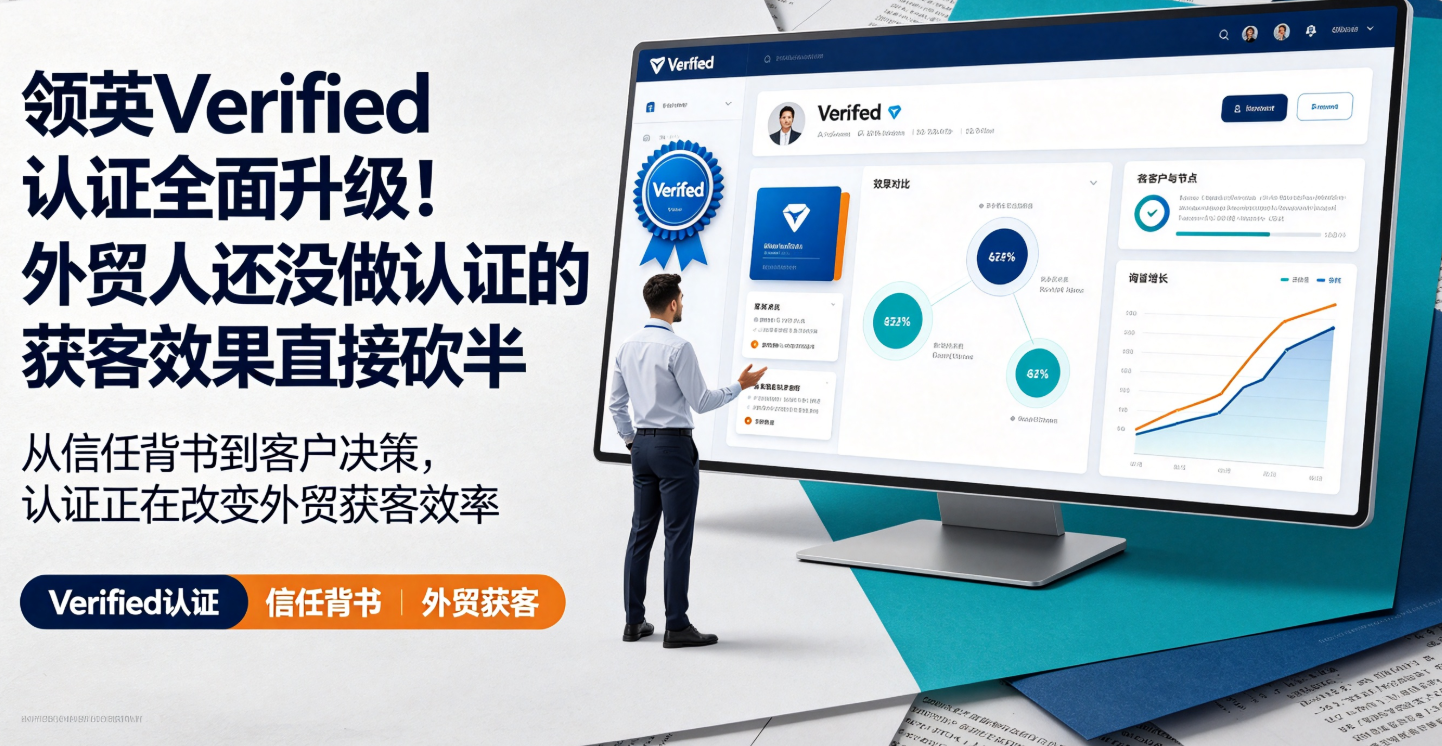 领英Verified认证全面升级！外贸人还没做认证的获客效果直接砍半