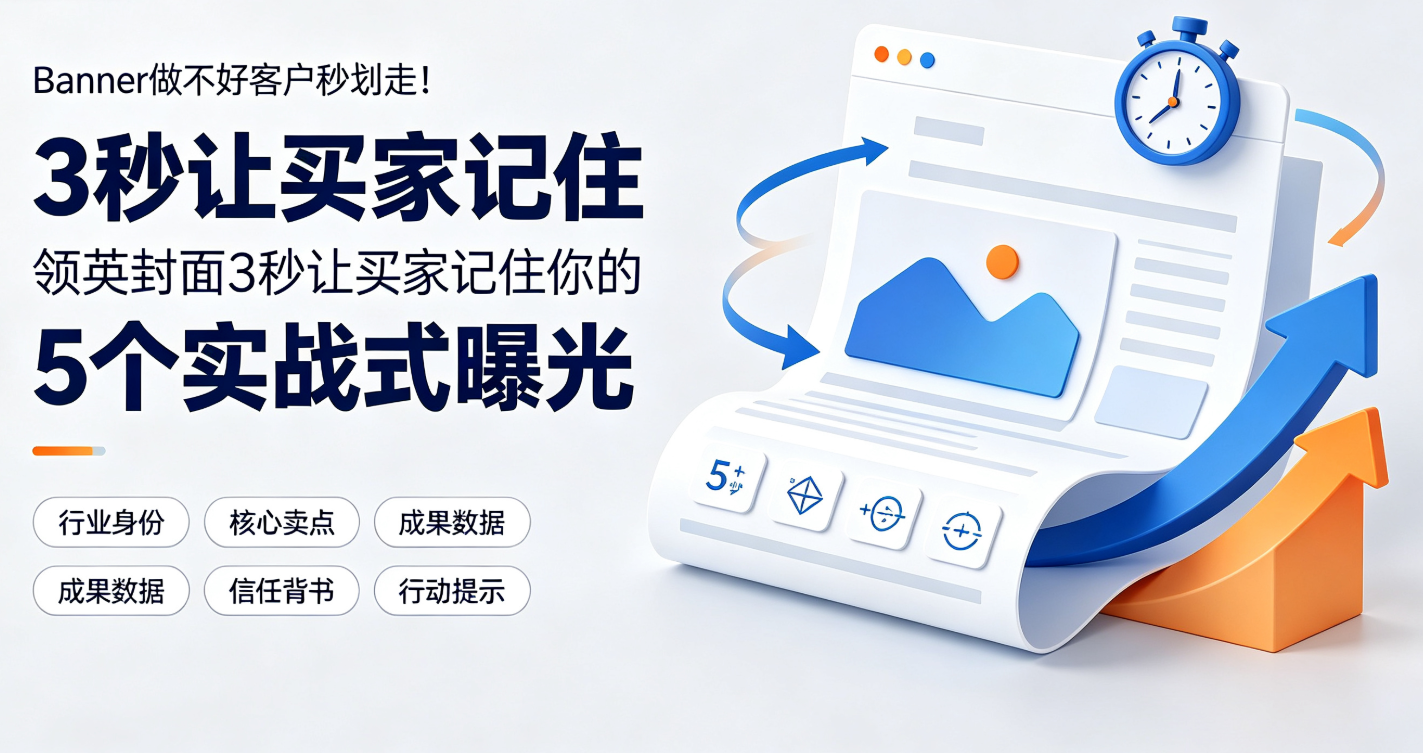 Banner做不好客户秒划走！领英封面3秒让买家记住你的5个实战公式曝光 