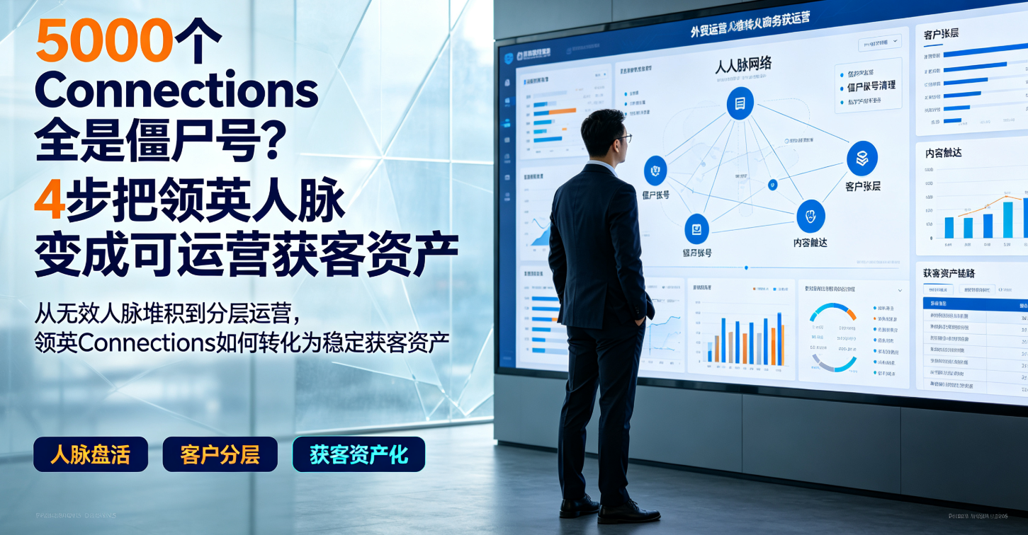 5000个Connections全是僵尸号？4步把领英人脉变成可运营获客资产