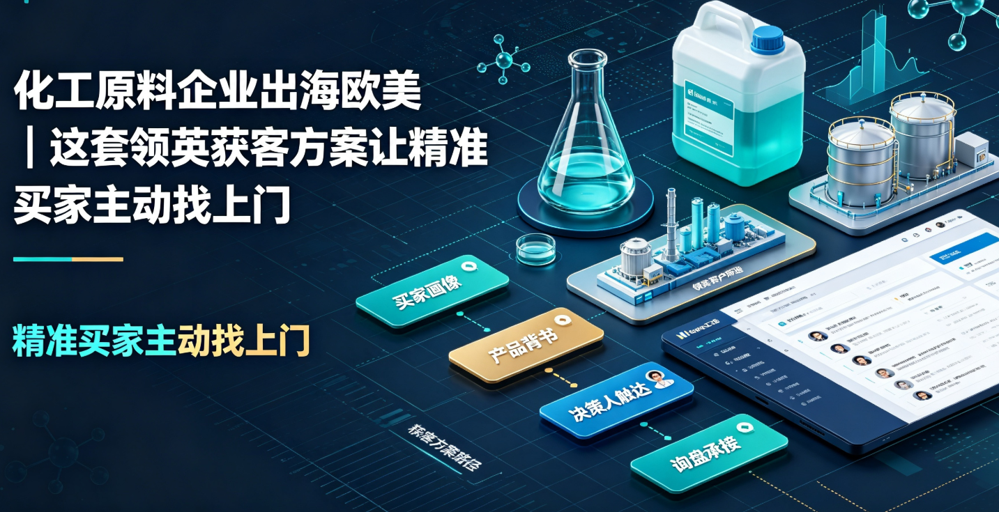 化工原料企业出海欧美｜这套领英获客方案让精准买家主动找上门